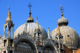 The domes of St. Marks Basilica, Piazza San Marco, Venice