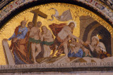 San Marco Mosaic - Moses, Adam and Eve withness the Resurrection of Christ (who is the crowned figure?)