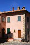 Pastel colored house, San Leo