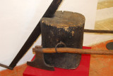 Executioners chopping block, Museum of Medieval Torture Instruments, San Leo