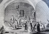 1753 engraving Delle diverse maniere con cui il SantUffizio esegue linchiesta