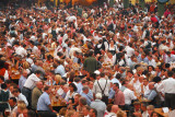 Oktoberfest München 2007 - Spatenbräu Ochsenbraterei - unbelievably crowded