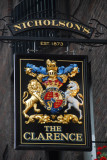 Pub sign - The Clarence, London