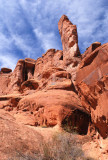 The route goes up to the right, then cuts left just below the squarish shadow