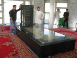 posing at Massouds tomb