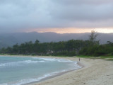 sunset on Malaekahana state beach