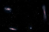 Le Triplet du Lion - M 65, M 66 et NGC 3628