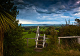 Stile on lane to Mount Fyffe