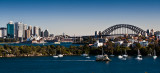 City skyline panorama - a perfect winter's day