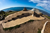 Lookout at Long Reef with fisheye 