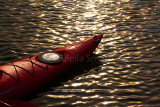 Kayak in ripples 