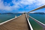 Palm Beach Wharf with fisheye lens