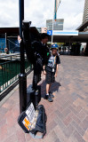 Charlie Chaplin busker