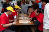 Chinese chess game in progress