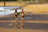 Two bikini clad females on Curl Curl Beach