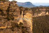 Blue Mountains with rock climbers