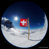 and the Swiss flag