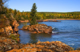 108.44 -  Grand Portage:  Red Rocks Island At Deronda Bay