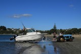 Just been fishing, Manly Beach, Whangaparaoa.