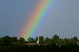 Rainbow with Church Steeple
