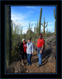 The Gang in the Saguaro Forest on Lost Dutchman Trail