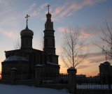 Sunset on the Russian Orthodox Church (Nizhnekamsk)