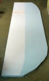 Styrene spine backdrop painted