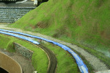 Ground cover and dirt road added next to Kintner siding at Meshoppen.