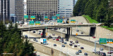 Freeway signs in Seattle