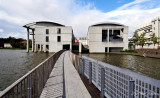 Reykjavik City Hall and Lake Tjornin