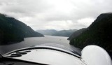 Flying up Alberni Channel BC