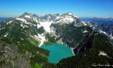 Blanca Lake, Columbia Glacier between Columbia and Keyes Peaks