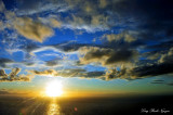 blue sky and golden cloud