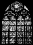 stained glass window Notre Dame Cathedral