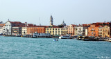 Santa Maria della Pieta and Venice busy waterfront