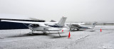 Frozen Cessna 182 and DC-2