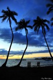 waiting for boats, Anaehoomalu bay beach park, Hawaii