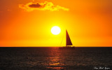 sailing into sunset, Pauoa Bay, Hawaii