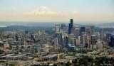 Seattle Central Business District, Mount Rainier, Seattle, Washington