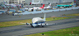 NASA941 Super Guppy, departing Boeing Field, Boeing 787 Dreamliner, Seattle