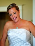 Heather, wedding day  