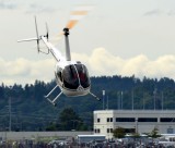 Robinson R44 helicopter, Boeing Field, Seattle 
