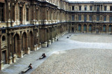 courtyard at the Louvre