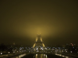 Eiffel Tower in the Fog Far View