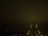 Eiffel Tower in the Fog with Les Invalides to the left