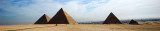 The Great Pyramid Khufu, Pyramid of Khafre, Pyramid of Menkaure and The three Queens Pyramid