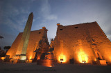 Luxor temple by night