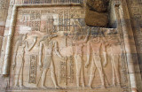 Reliefs on the wall about Sobek