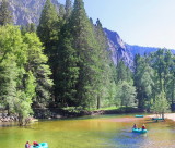 Floating on the Merced River by the Jumping Bridge