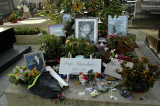 The grave of Serge Gainsbourg in the Montparnasse Cemetery